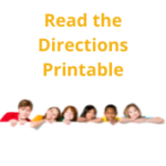 Read the Directions Printable