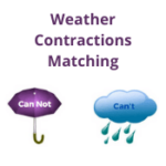 Weather Contractions Matching Weather Contractions Matching